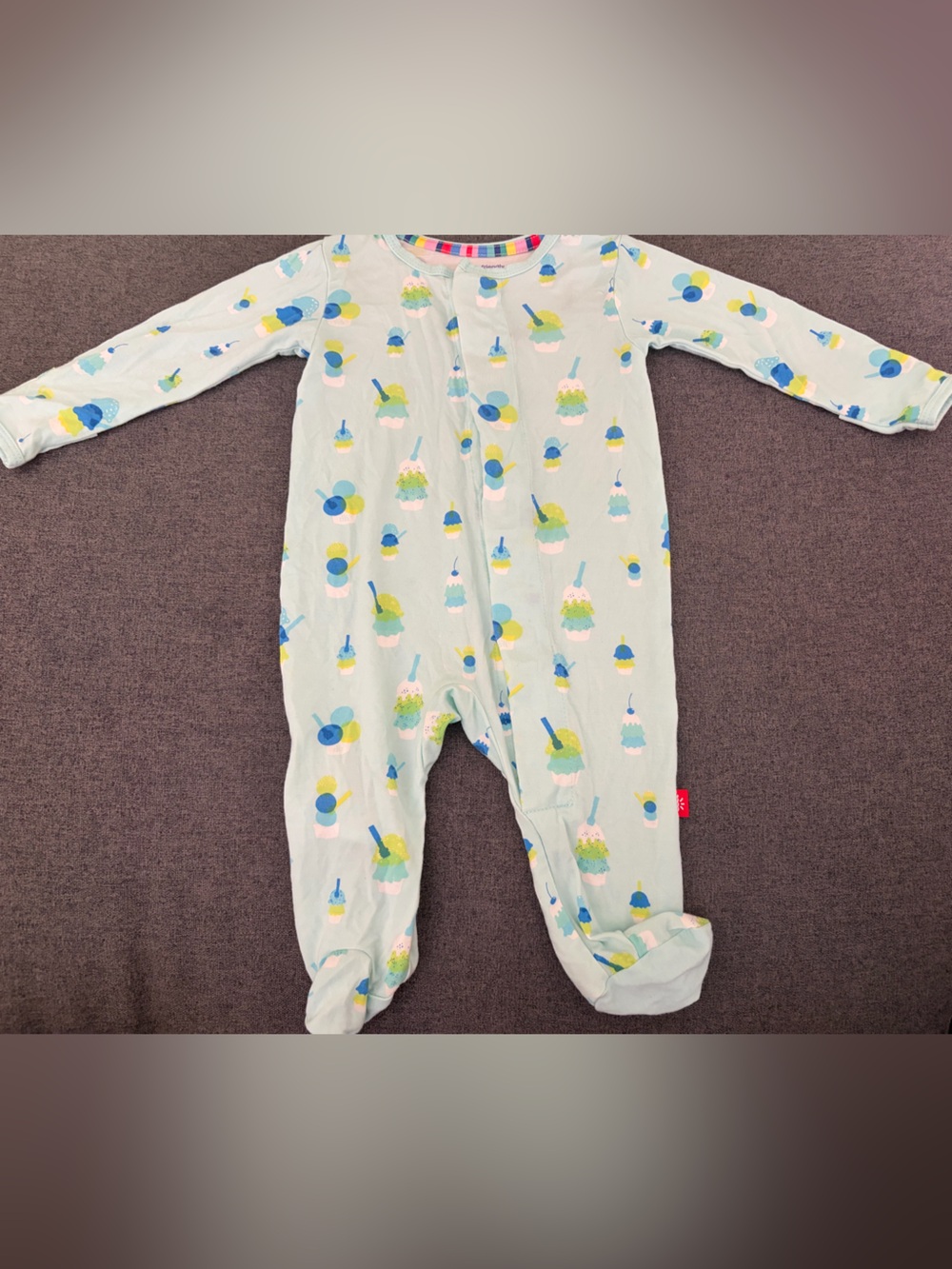 Magnetic Me Mint Ice Cream Print One-Piece Pajamas
